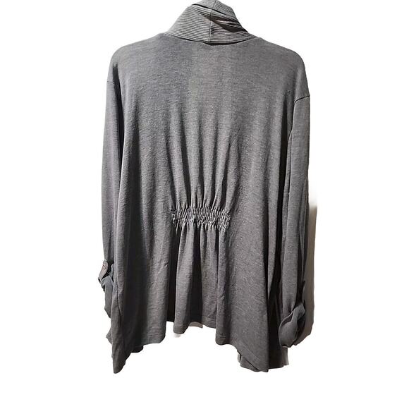 Nicole Miller Gray Cardigan, Open Front, 2XL, Excellent Condition - Picture 2 of 5